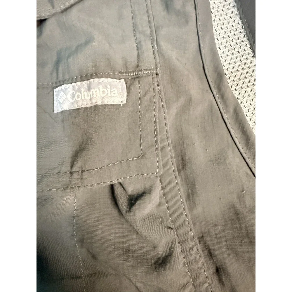 Columbia Titanium Omni Dry Mens Sz Lg Fishing Hiking Full Zip Hiking Nylon Vest